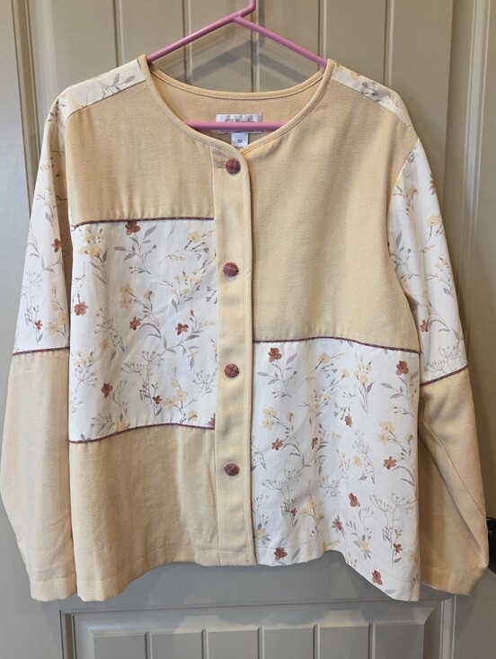 CJ Banks Jackets & Blazers - C.J. Banks Floral Colorblock Jacket 2X Vintage Cottagecore Shacket Floral Mix